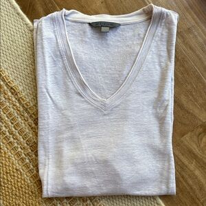 John Varvatos light lavender grey linen T-Shirt